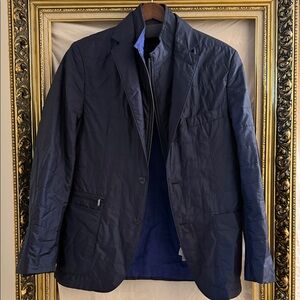 Corneliani Blue Textured Blazer